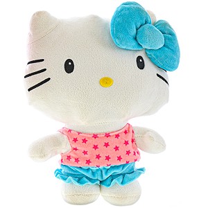 Kotek Hello Kitty turkusowy - 28cm