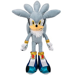 Sonic The Hedgehog pluszowy Je Silver - 30cm