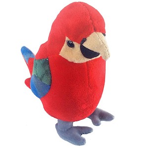 Papuga Ara czerwona - 20cm