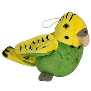 Papuka falista to-zielona papuga DUBI - 14cm