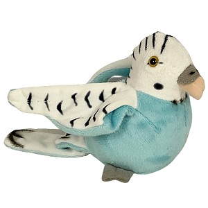 Papuka falista niebiesko-biaa papuga DUBI - 14cm