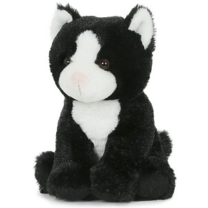 Kotek czarno-biay Softbabies - 18cm
