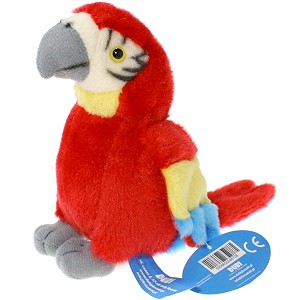Papuga Ara czerwona - 14cm