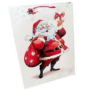Torebka Prezentowa Merry Christmas wity Mikoaj - 32cm