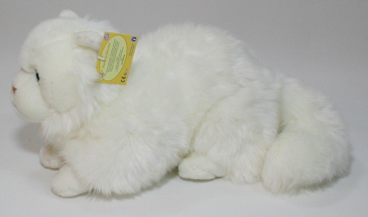 Biały Puchaty Kot Perski - 50cm