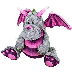 Smok Dinozaur Różowy - 23cm