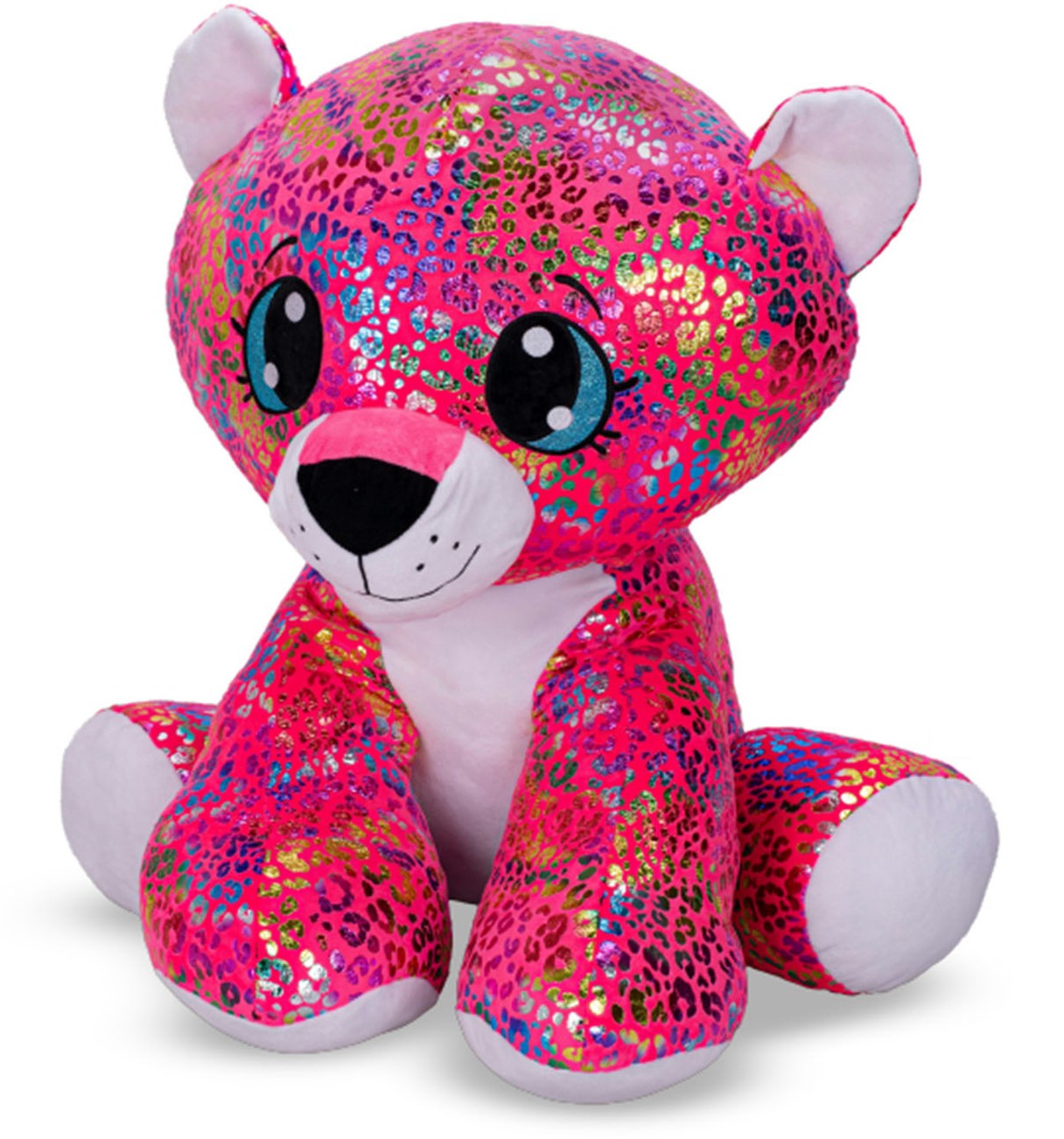 Kotek Pantera Gepard Różowa Gigant XXL - 70cm