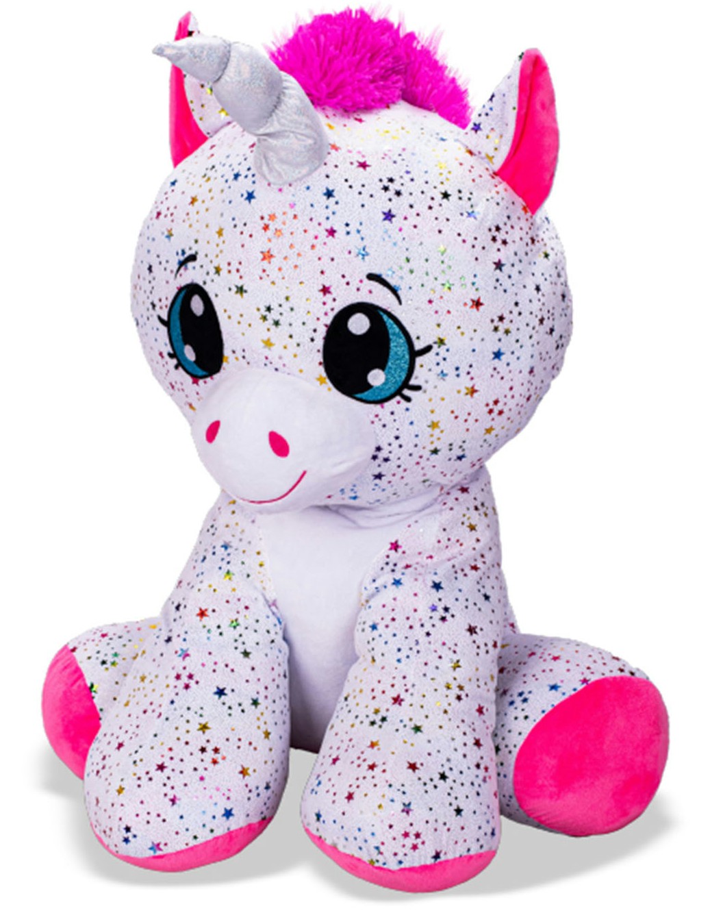 Biały Jednorożec Błyszczący Gigant XXL - 70cm