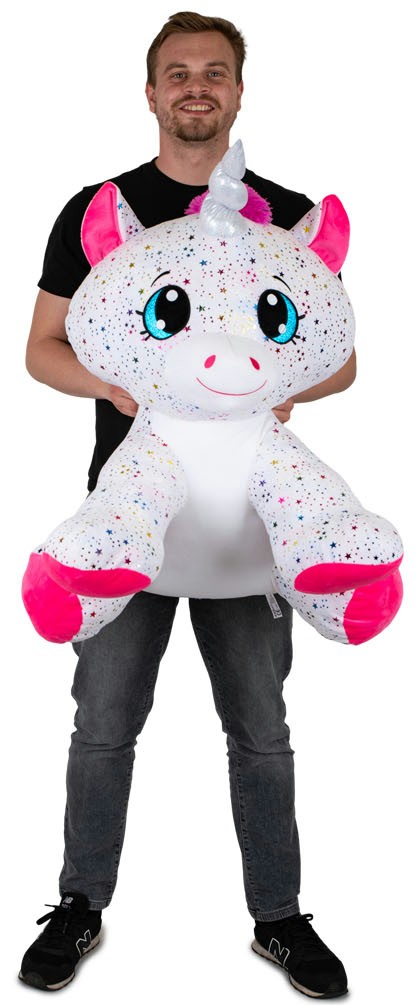 Biały Jednorożec Błyszczący Gigant XXL - 70cm