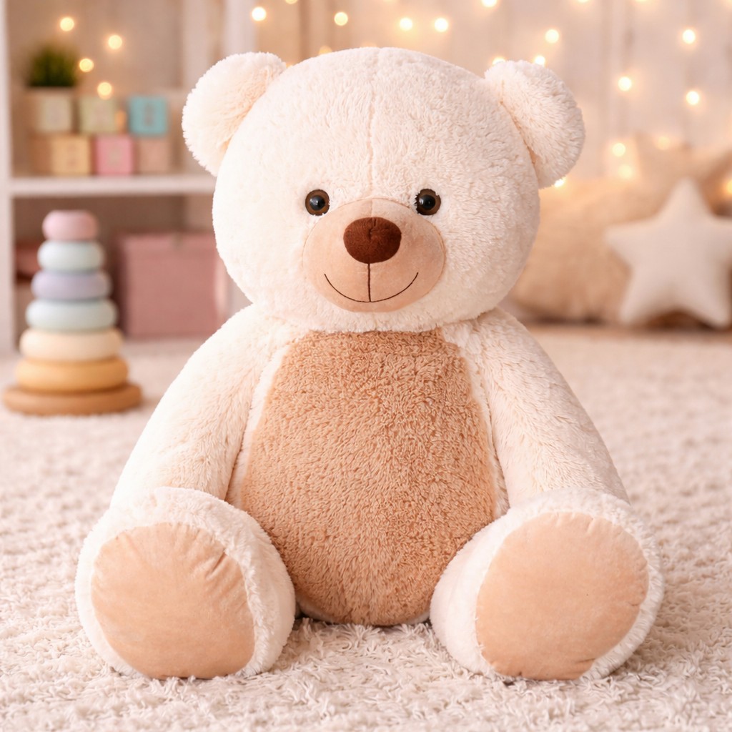 Bajkowy Miś Kremowo-Brązowy XXL - 135cm