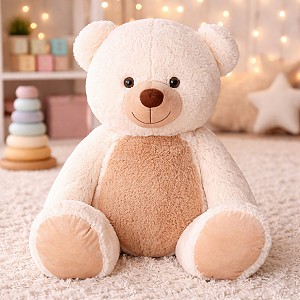 Bajkowy Miś Kremowo-Brązowy XXL - 135cm