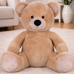 Miś Beżowy Duży XL Siedzący - 65cm