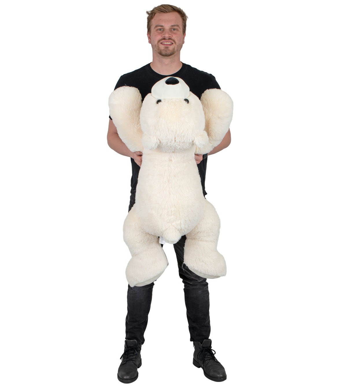 Miś Niedźwiedź Polarny Leżący Gigant XL - 100cm