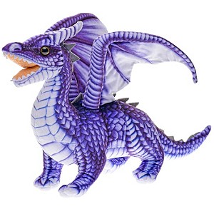 Smok Dinozaur Fioletowy - 42cm