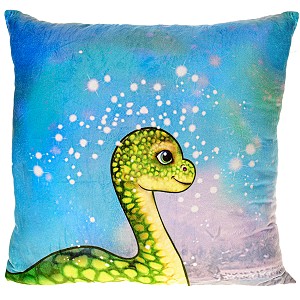 Poduszka Dinozaur Magiczna XL Dwustronny Nadruk - 45cm Poduszka Dinozaur Magiczna XL Dwustronny Nadruk - 45cm