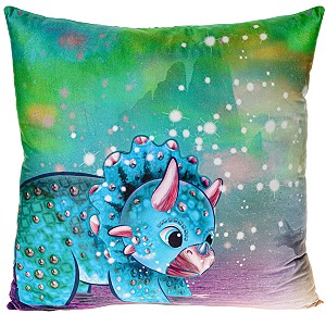 Poduszka Dinozaur Magiczna XL Dwustronny Nadruk - 45cm Poduszka Dinozaur Magiczna XL Dwustronny Nadruk - 45cm