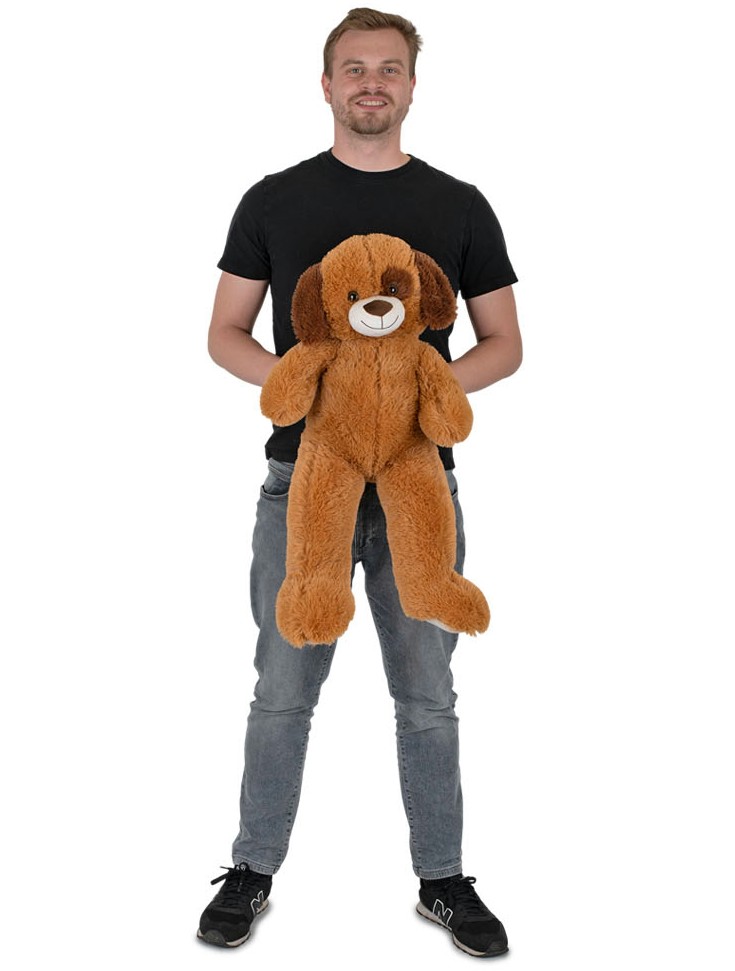 Bajkowy Piesek Brązowy Łatek - 80/40cm