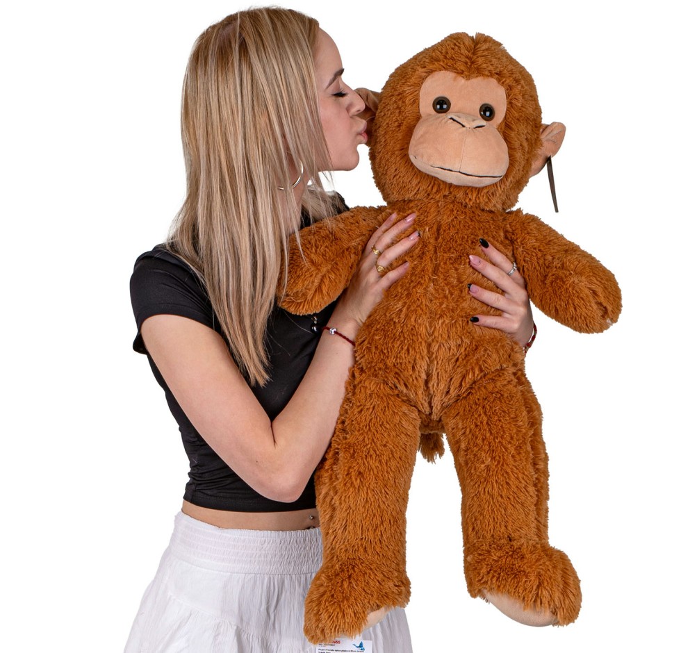 Bajkowa Małpka jasnobrązowa - 80/40cm