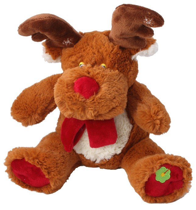 Renifer w szaliku - 22cm