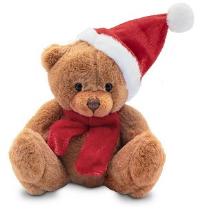 Brązowy miś w szaliku - 12cm Brązowy miś w szaliku - 12cm
