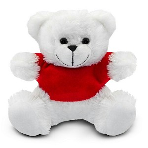 Biały Miś w koszulce - 15cm Biały Miś w koszulce - 15cm