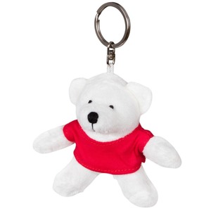 Brelok Biały Miś w koszulce - 10cm Brelok Biały Miś w koszulce - 10cm