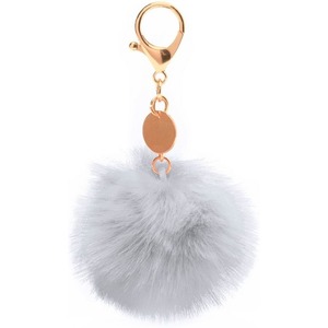 Brelok pompon biały - 7cm Brelok pompon biały - 7cm