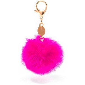 Brelok pompon różowy - 7cm Brelok pompon różowy - 7cm