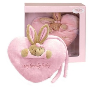 Serce pluszowe różowe Baby - 22cm