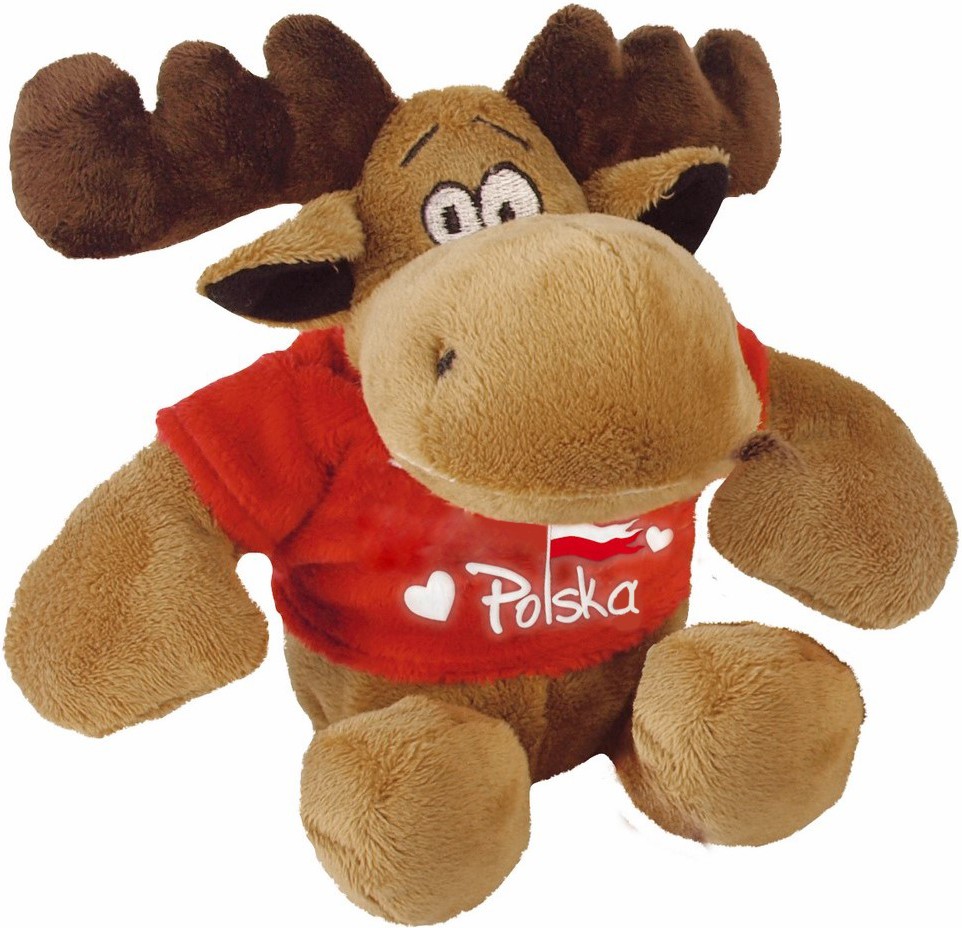 Łoś w koszulce Polska - 15cm