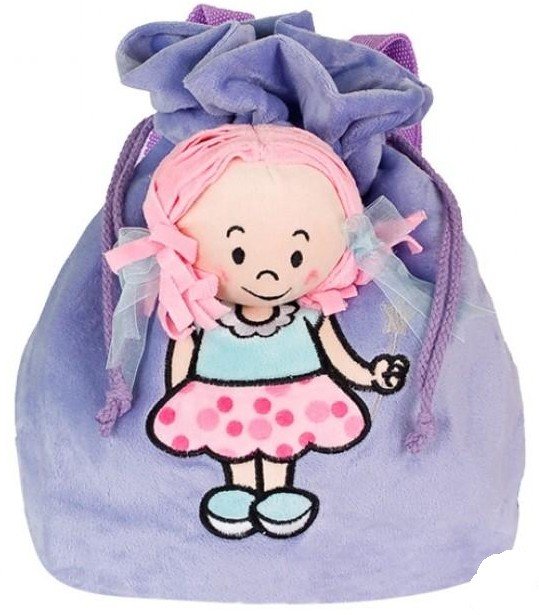 Plecak Wróżka Wiązany Fioletowy - 30cm