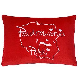 Poduszka Pozdrowienia z Polski - 30cm