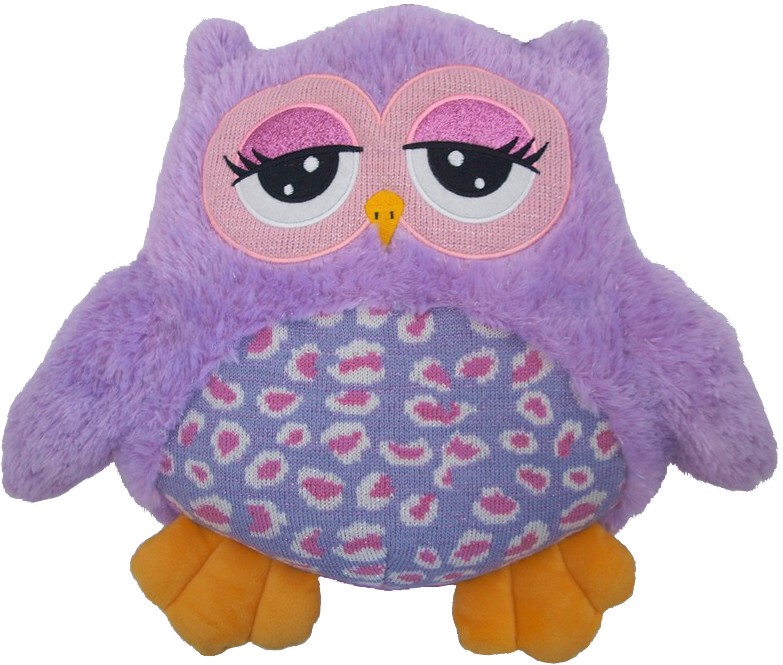 Sowa różowa Elise - 19cm