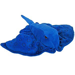 Manta paszczka niebieska - 35cm