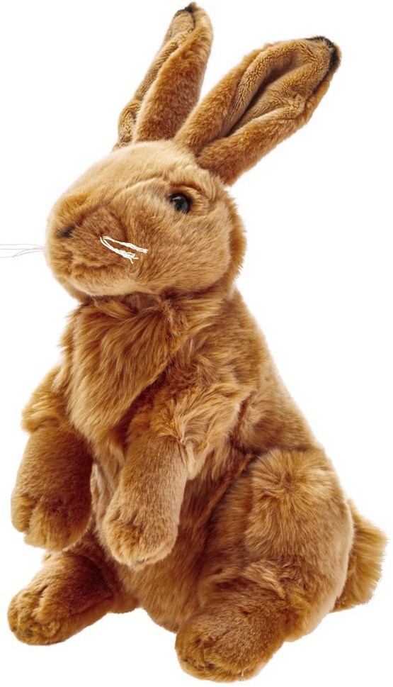 Królik zajączek brązowy - 25cm