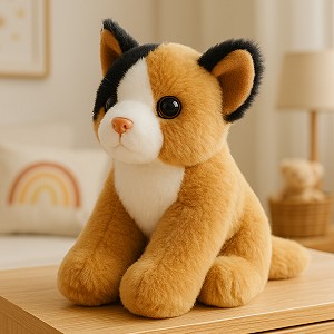 Kotek Siedzący Łaciaty - 13cm