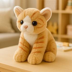 Kotek Siedzący Rudy - 13cm