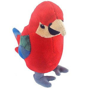 Papuga Ara czerwona - 20cm Papuga Ara czerwona - 20cm