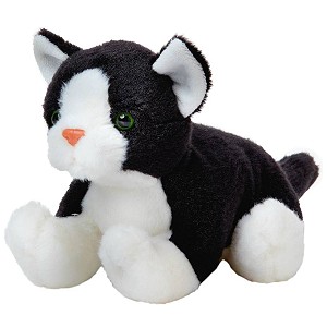 Kot lecy czarno-biay - 28/20cm