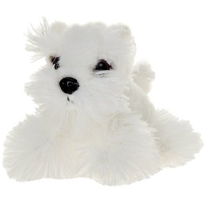 Piesek biały terrier - 13cm Piesek biały terrier - 13cm