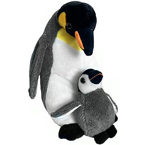 Pingwin z młodym - 20cm