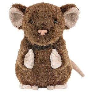 Myszka Brązowa Siedząca - 13cm
