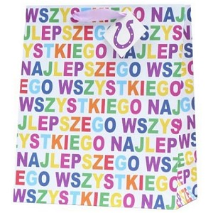 Torebka Prezentowa Wszystkiego Najlepszego - 32cm