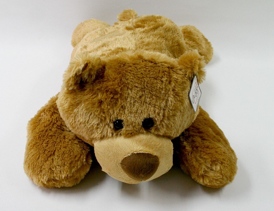 Miś Włochacz Leżący Jasny - 75cm