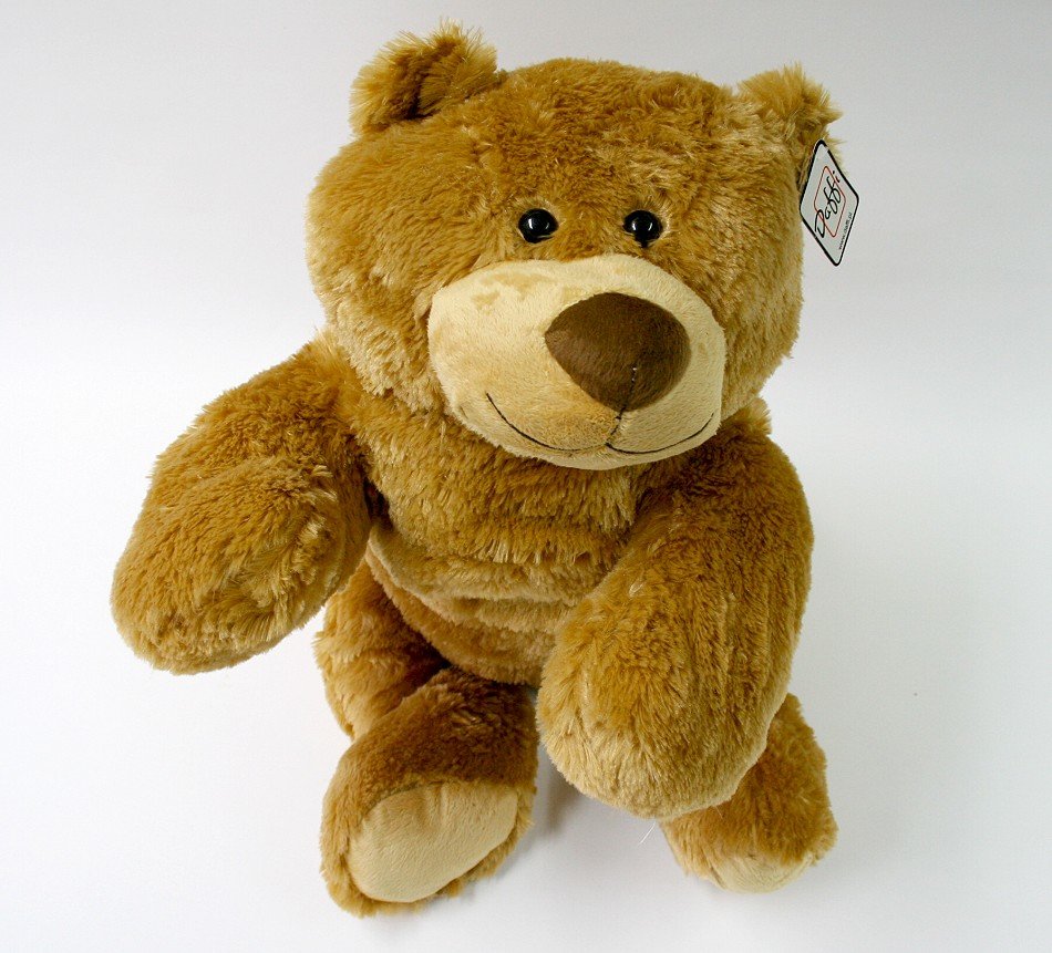 Miś Włochacz Leżący Jasny - 75cm