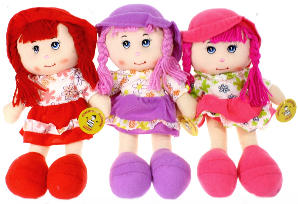 Lalka w bluzce 3 kolory - 35cm