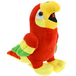 Papuga Ara czerwona (Głos) - 18cm