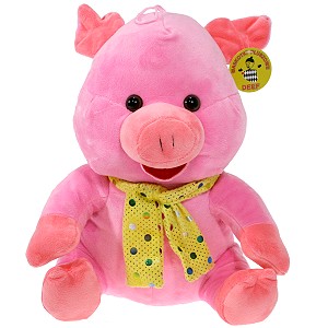 Świnka z szalikiem różowa - 35cm Świnka z szalikiem różowa - 35cm