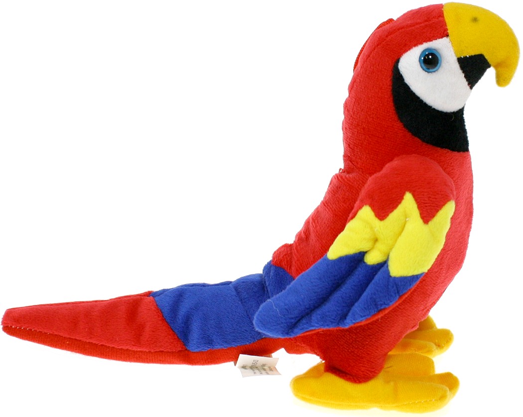 Papuga Ara czerwona (Głos) - 20cm