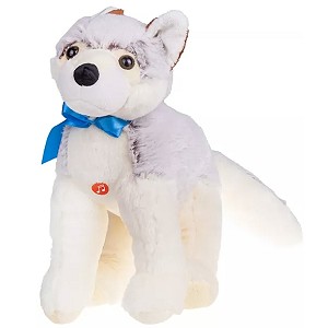 Piesek husky stojący (Głos) - 27cm